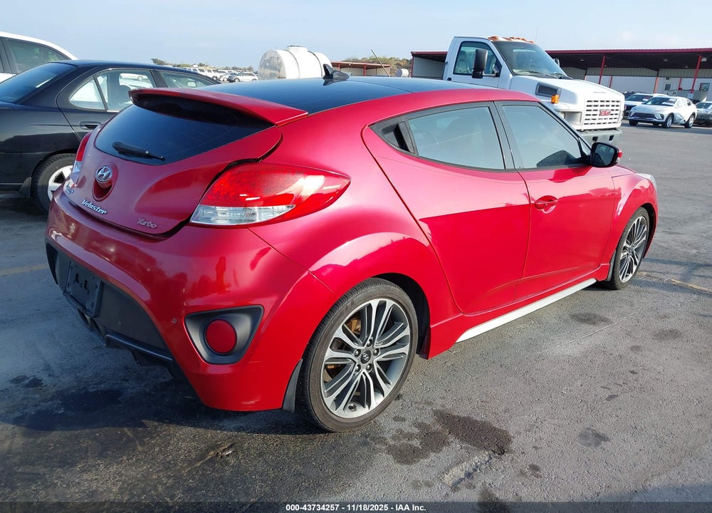 2016 HYUNDAI VELOSTER TURBO VIN: KMHTC6AE8GU254880