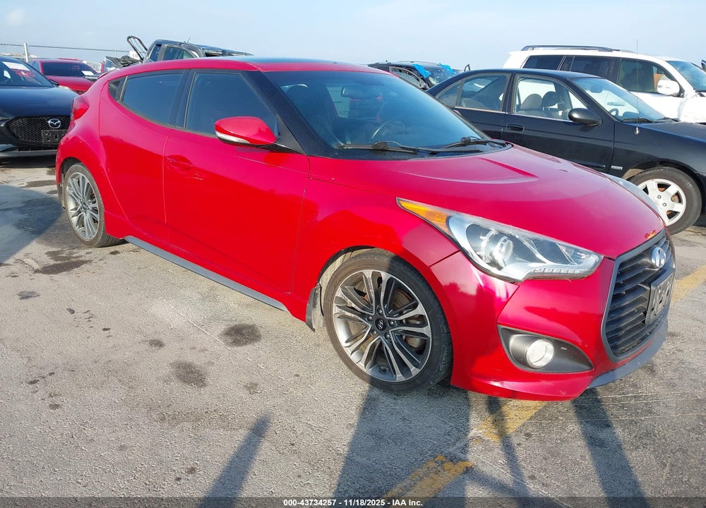 2016 HYUNDAI VELOSTER TURBO VIN: KMHTC6AE8GU254880