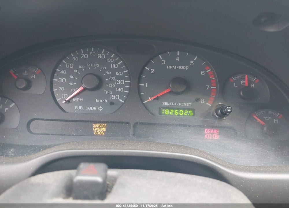 2002 FORD MUSTANG GT VIN: 1FAFP45X82F234833