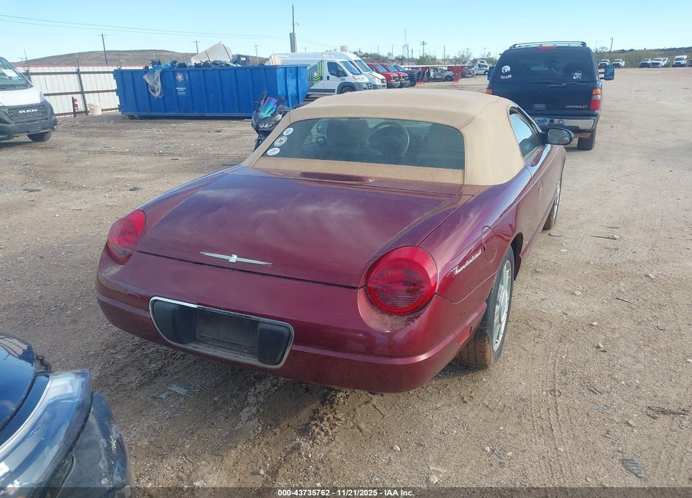 2004 FORD THUNDERBIRD VIN: 1FAHP60A34Y109432