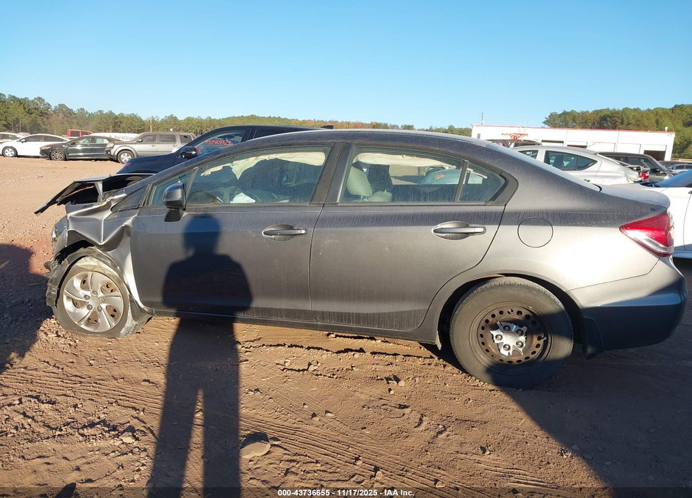 2013 HONDA CIVIC LX VIN: 2HGFB2F53DH519761