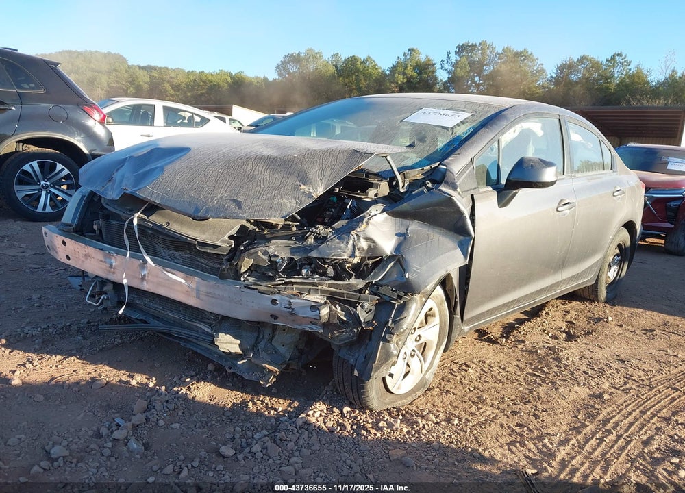 2013 HONDA CIVIC LX VIN: 2HGFB2F53DH519761