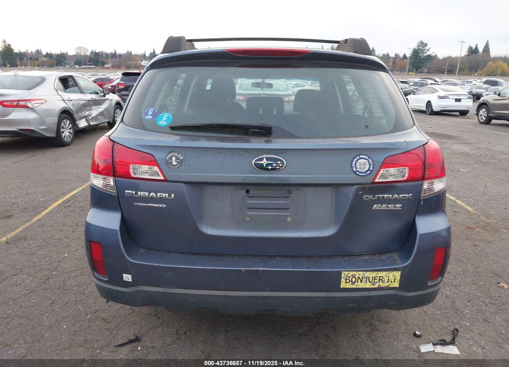 2014 SUBARU OUTBACK 2.5I VIN: 4S4BRBAC7E3320534