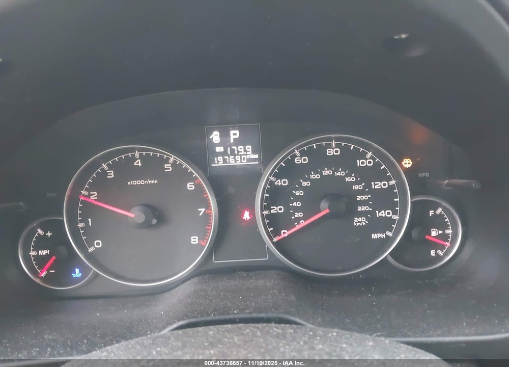 2014 SUBARU OUTBACK 2.5I VIN: 4S4BRBAC7E3320534
