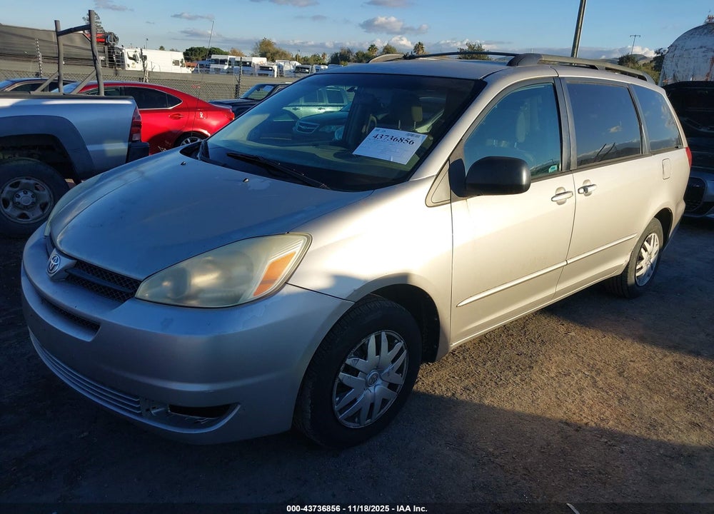 2005 TOYOTA SIENNA LE VIN: 5TDZA23CX5S247827