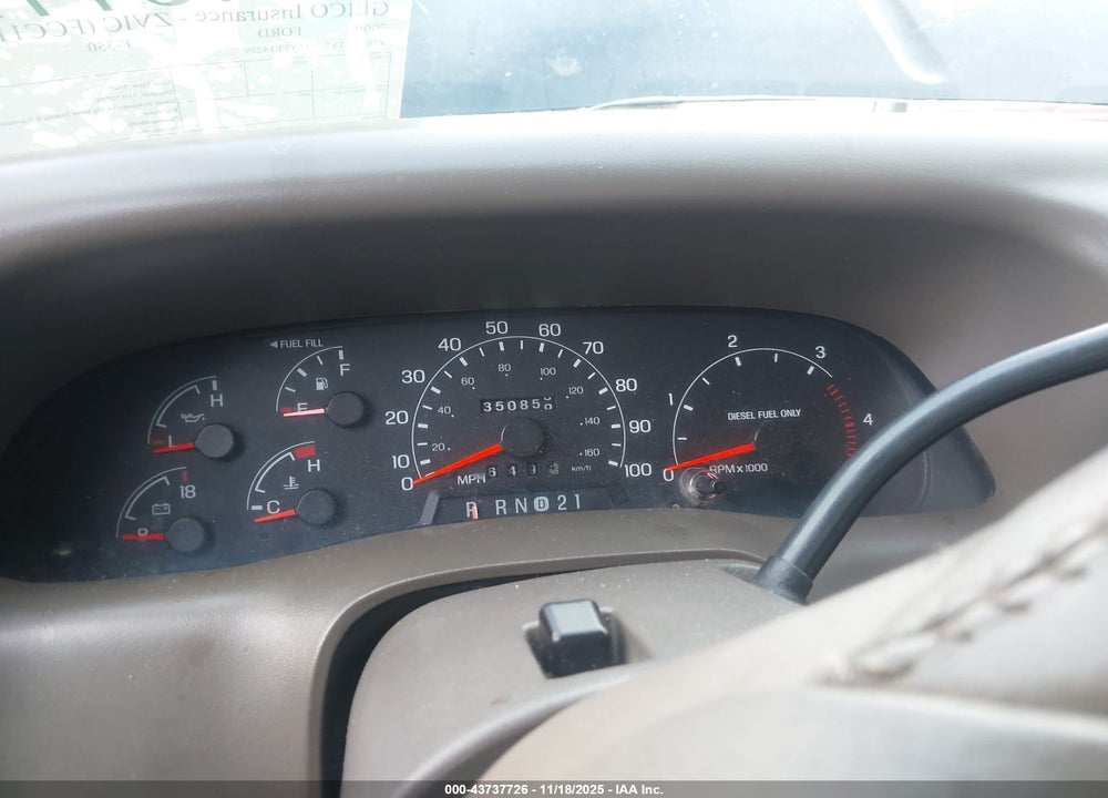 2000 FORD F-350 LARIAT/XL/XLT VIN: 1FTSW31F6YEE14250