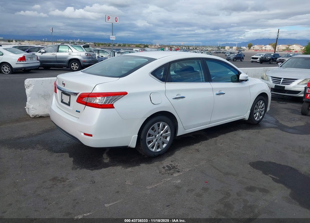 2013 NISSAN SENTRA S VIN: 3N1AB7AP9DL741651