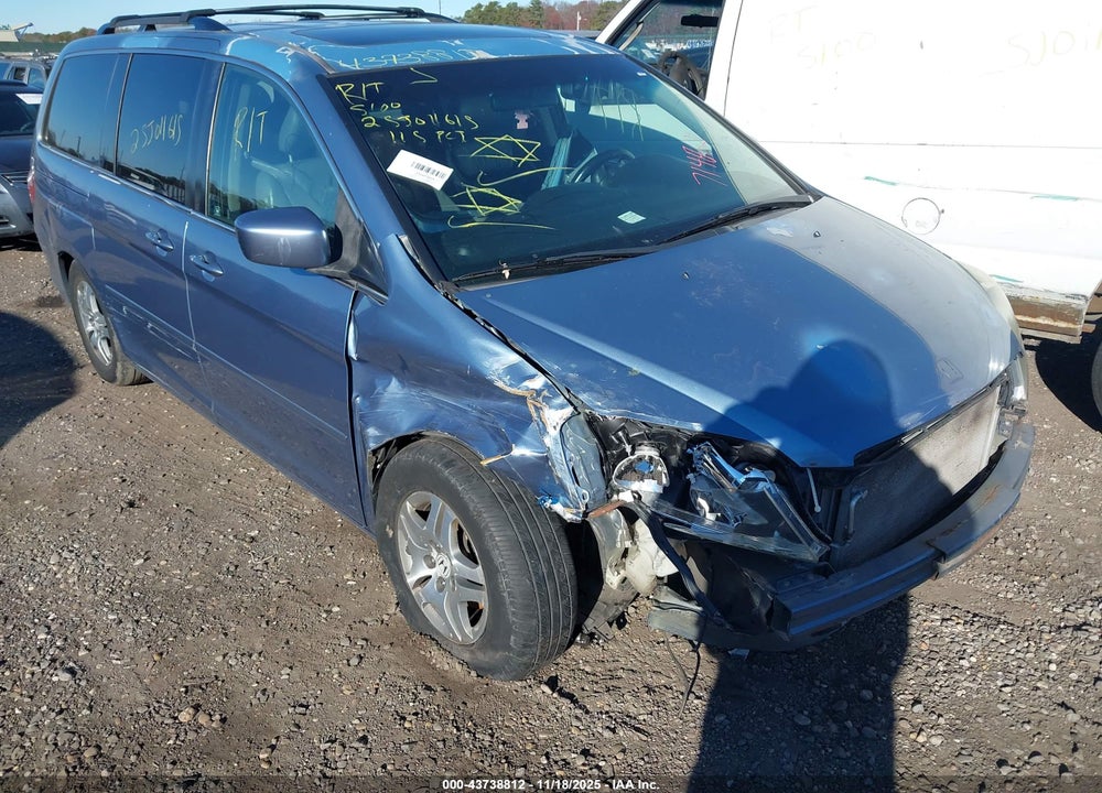 2007 HONDA ODYSSEY EX-L VIN: 5FNRL38727B012356