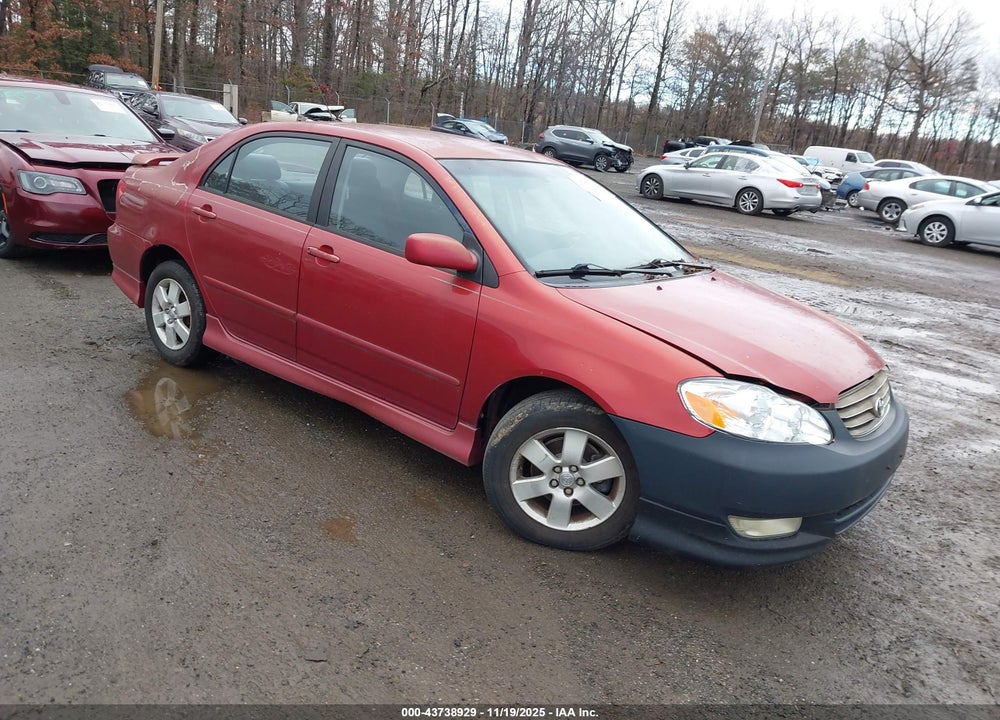 2003 TOYOTA COROLLA S VIN: 2T1BR32EX3C165086
