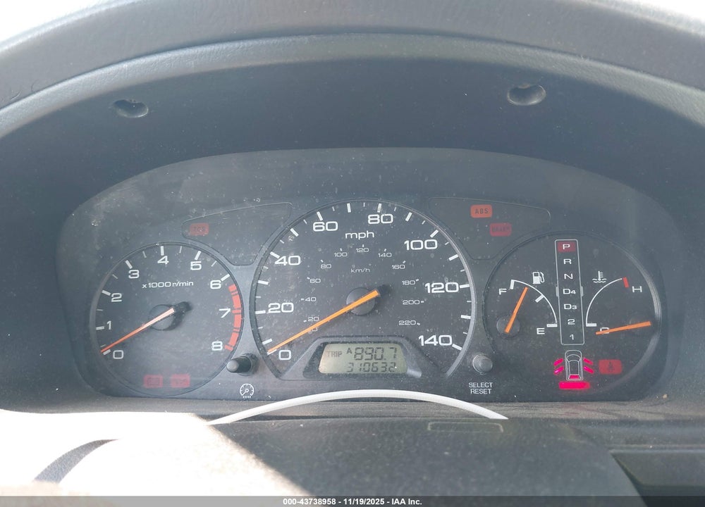 2000 HONDA ODYSSEY EX VIN: 2HKRL1865YH604851