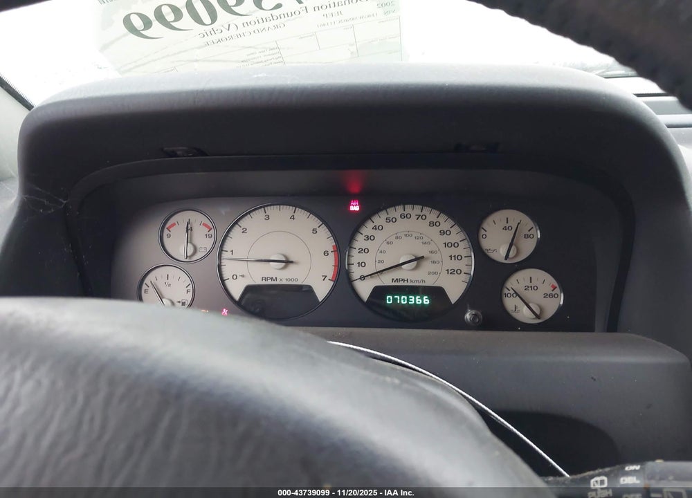 2002 JEEP GRAND CHEROKEE LIMITED VIN: 1J4GW58N02C111461