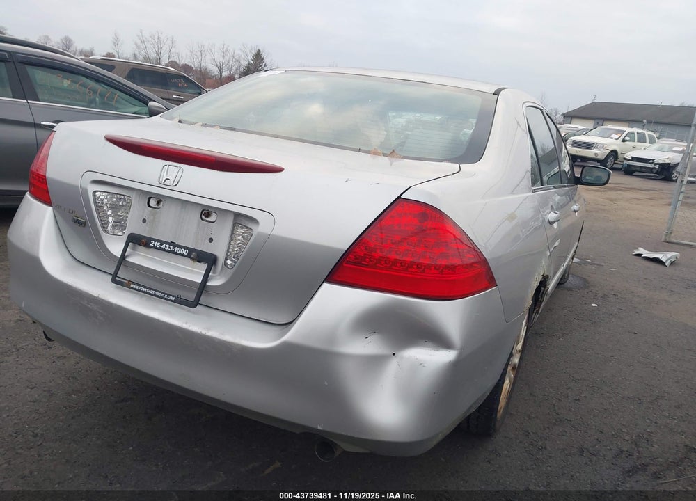 2007 HONDA ACCORD 3.0 SE VIN: 1HGCM66487A003393