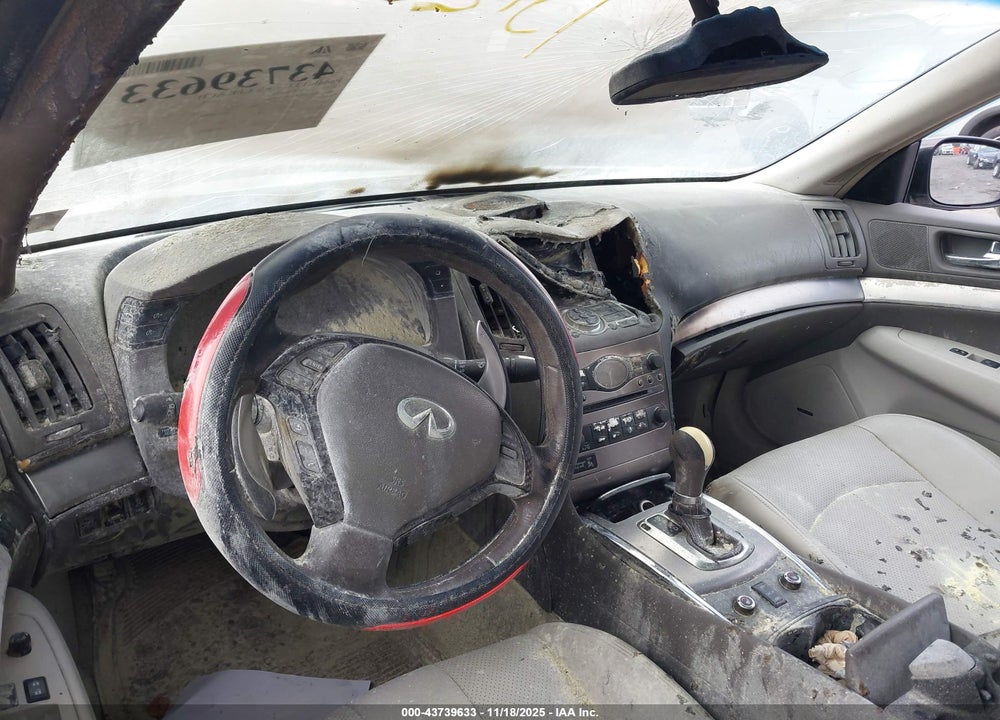 2010 INFINITI G37X VIN: JN1CV6AR1AM453636