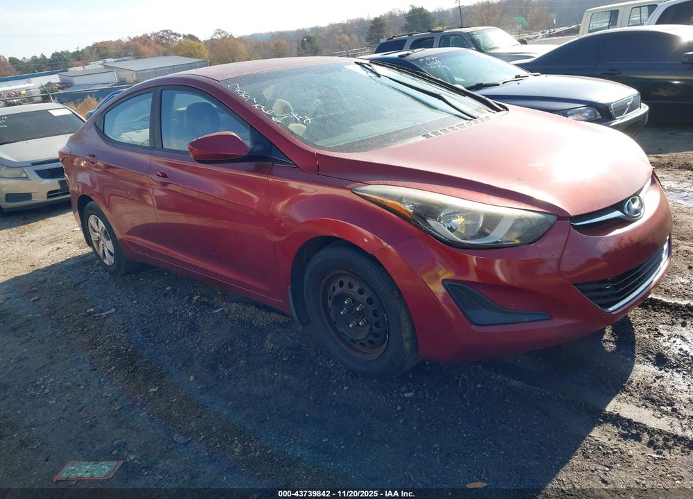 2016 HYUNDAI ELANTRA SE VIN: 5NPDH4AE0GH788786