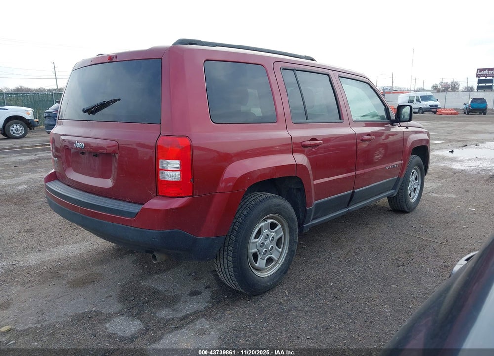 2015 JEEP PATRIOT SPORT VIN: 1C4NJRBB1FD282625