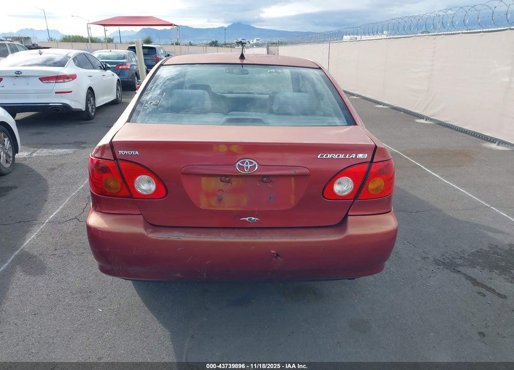 2004 TOYOTA COROLLA LE VIN: 2T1BR32E64C235426