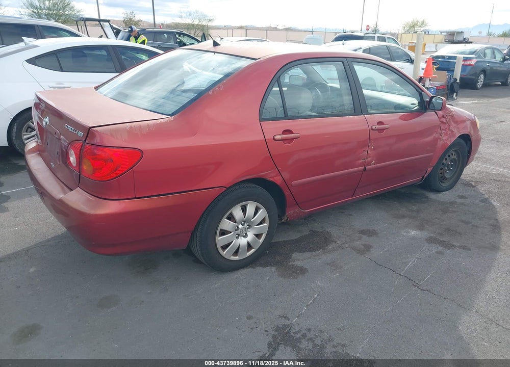 2004 TOYOTA COROLLA LE VIN: 2T1BR32E64C235426