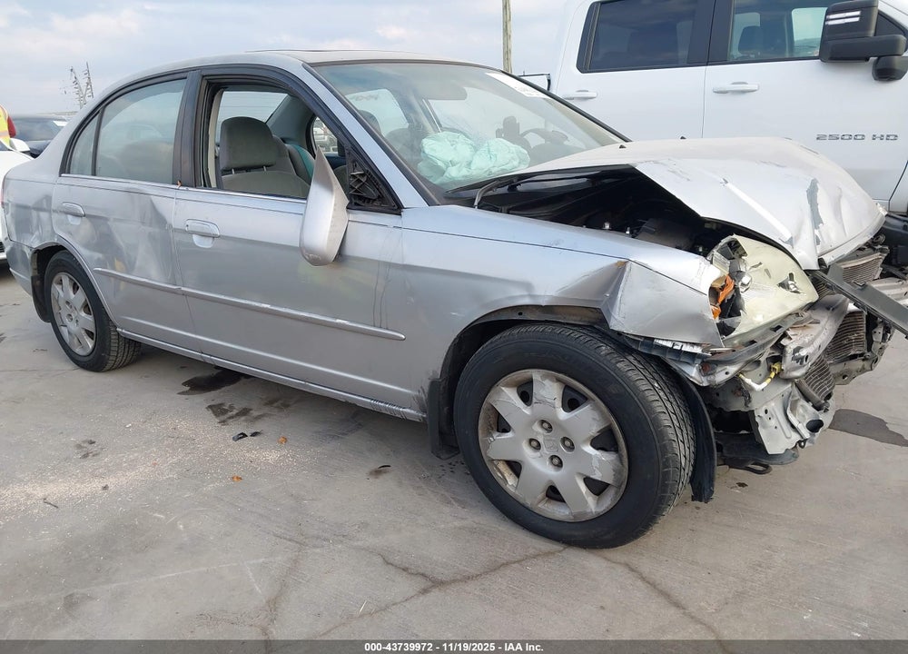 2002 HONDA CIVIC EX VIN: 2HGES26702H580706