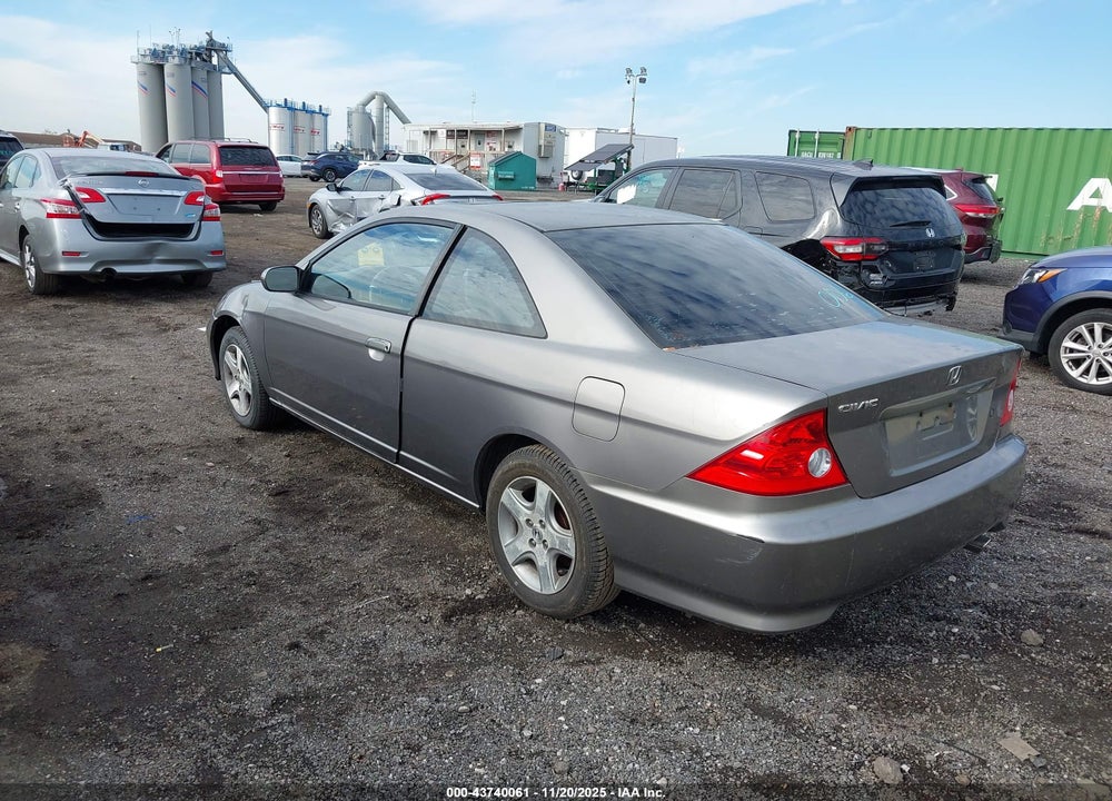 2005 HONDA CIVIC EX VIN: 1HGEM21945L001291