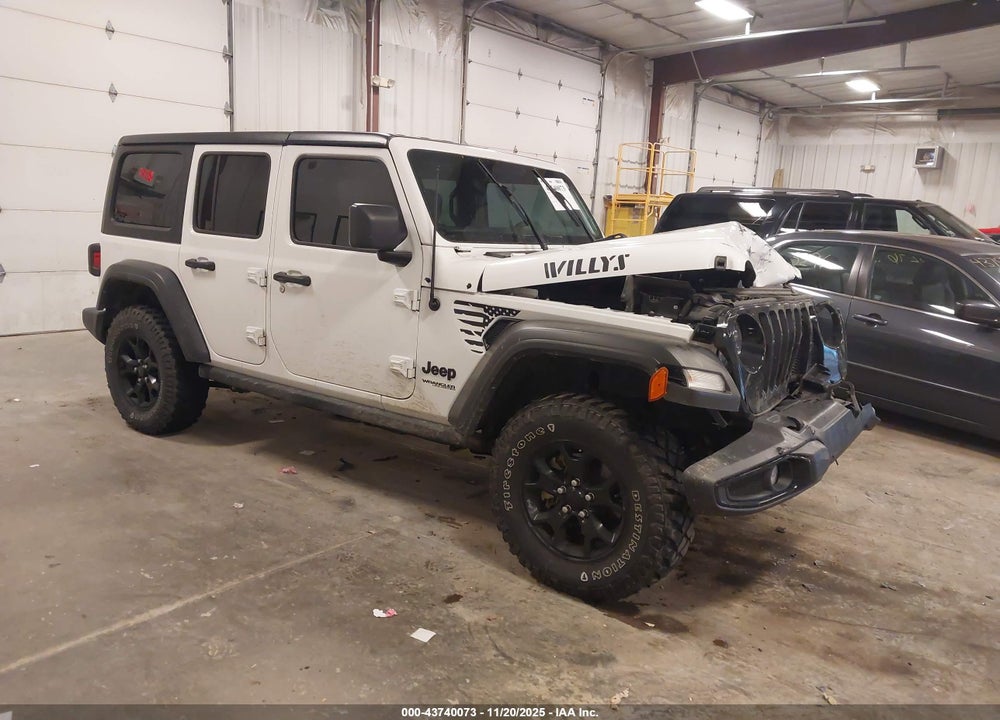 2021 JEEP WRANGLER UNLIMITED WILLYS 4X4 VIN: 1C4HJXDG7MW780131