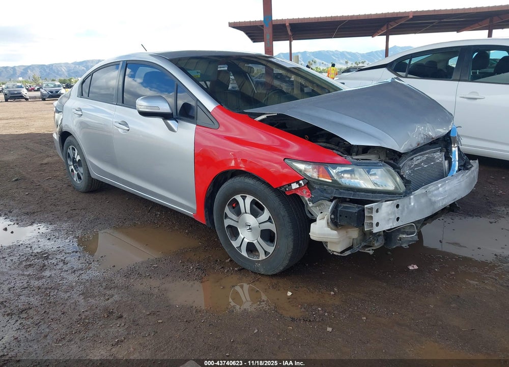 2013 HONDA CIVIC HYBRID VIN: 19XFB4F39DE202457