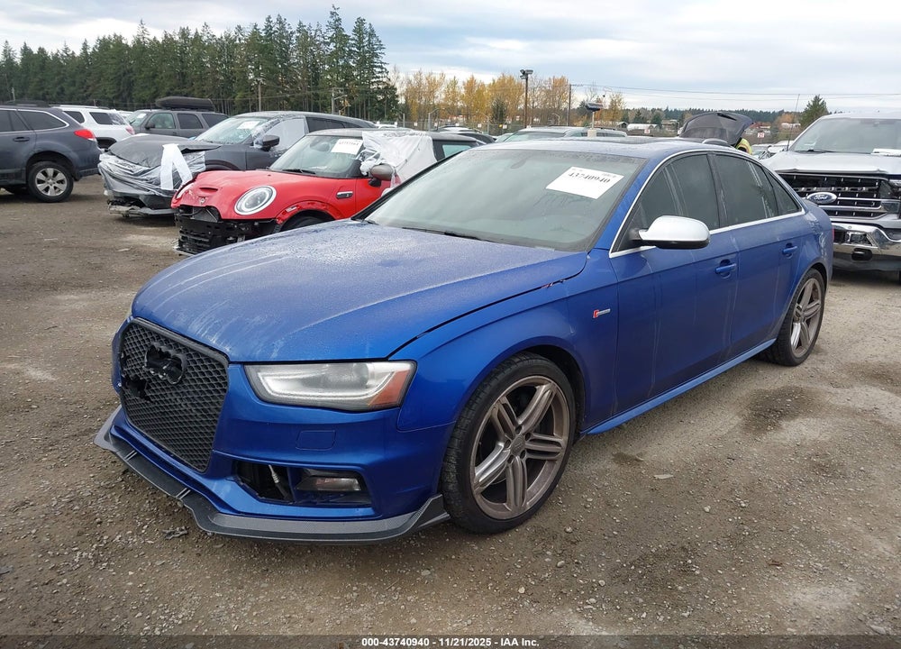 2015 AUDI S4 3.0T PREMIUM PLUS VIN: WAUKGAFL3FA061726
