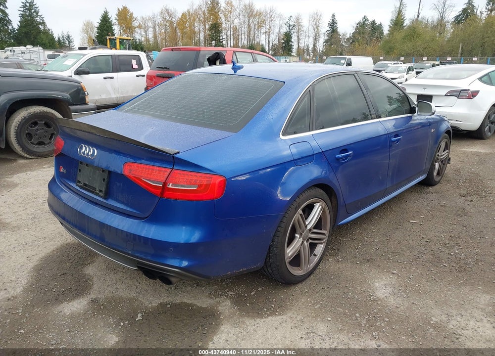 2015 AUDI S4 3.0T PREMIUM PLUS VIN: WAUKGAFL3FA061726
