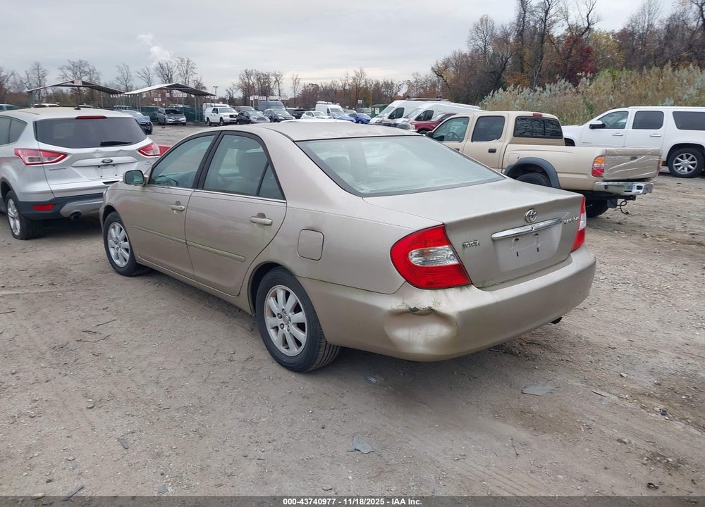 2003 TOYOTA CAMRY XLE VIN: 4T1BE30K43U244188