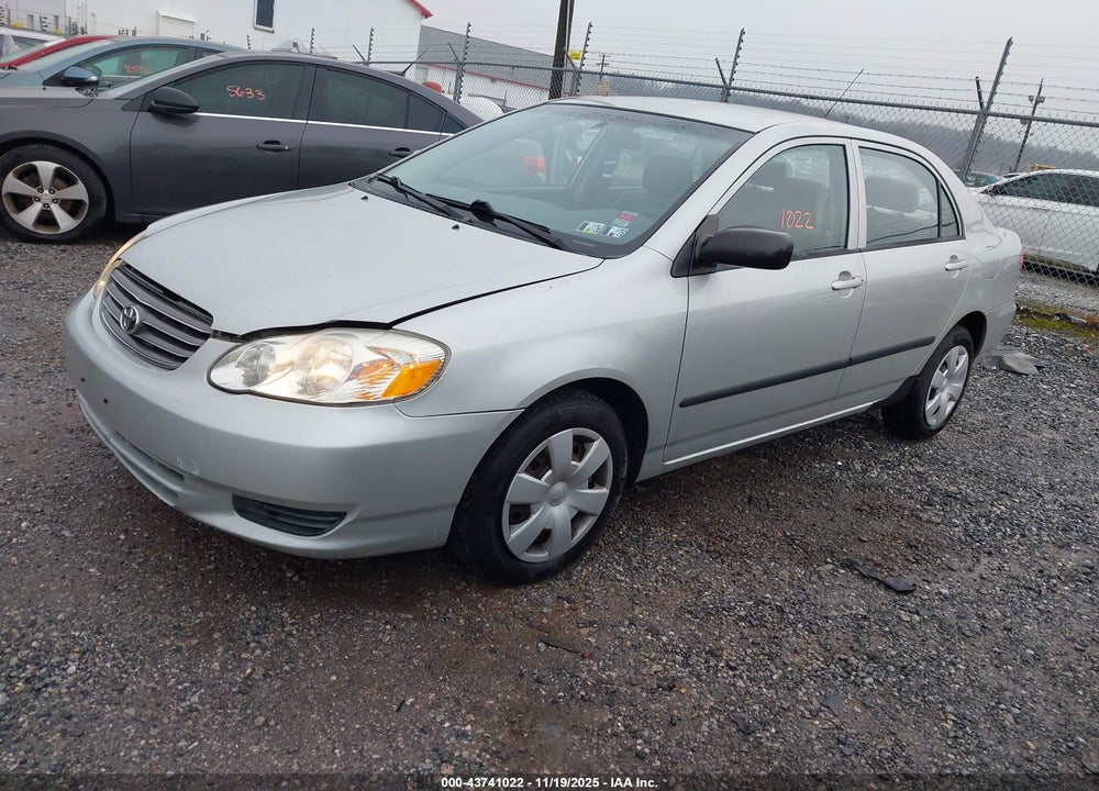 2003 TOYOTA COROLLA CE VIN: 1NXBR32E63Z064982