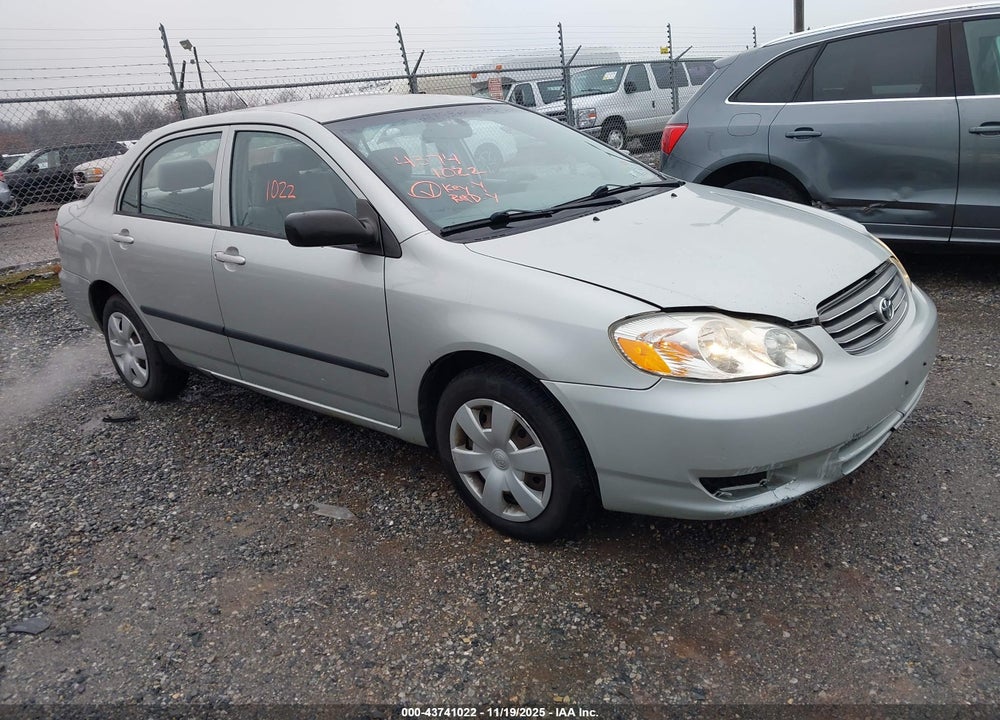 2003 TOYOTA COROLLA CE VIN: 1NXBR32E63Z064982