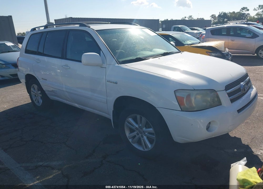 2006 TOYOTA HIGHLANDER HYBRID LIMITED V6 VIN: JTEEW21AX60026567