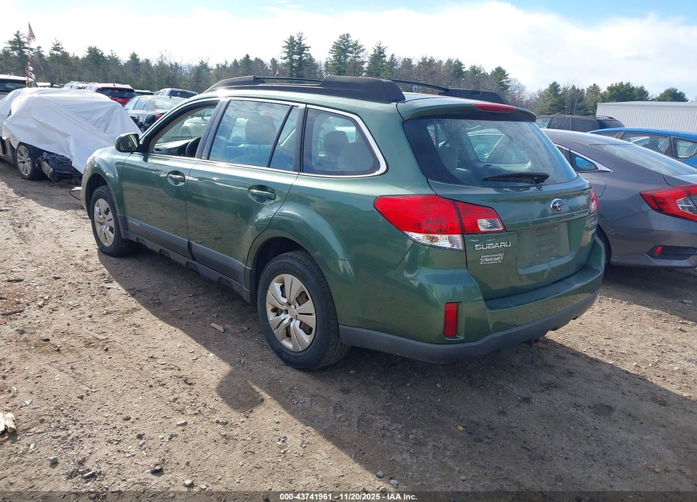 2013 SUBARU OUTBACK 2.5I VIN: 4S4BRBAC0D3231323
