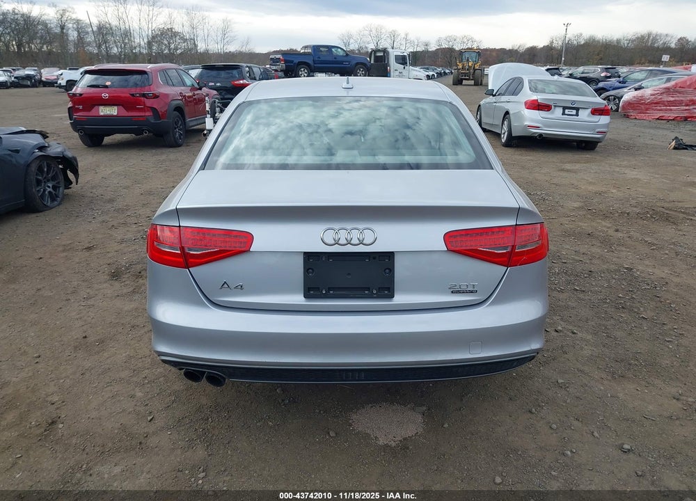 2016 AUDI A4 2.0T PREMIUM VIN: WAUBFAFL6GN015417