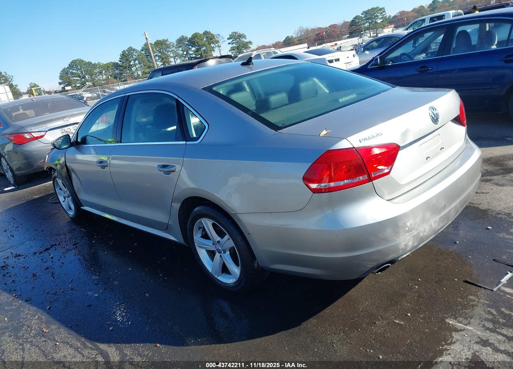 2012 VOLKSWAGEN PASSAT 2.5L SE VIN: 1VWBH7A34CC024708