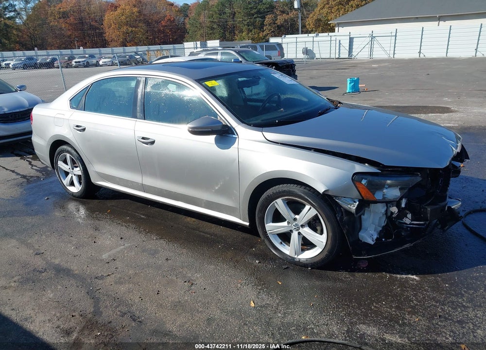 2012 VOLKSWAGEN PASSAT 2.5L SE VIN: 1VWBH7A34CC024708