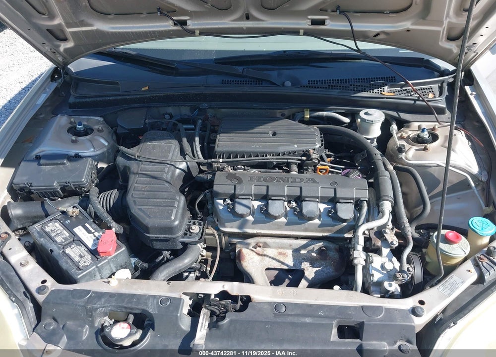 2002 HONDA CIVIC LX VIN: 1HGES165X2L047709