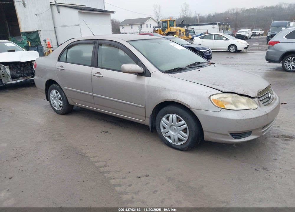 2003 TOYOTA COROLLA LE VIN: 2T1BR38EX3C010271