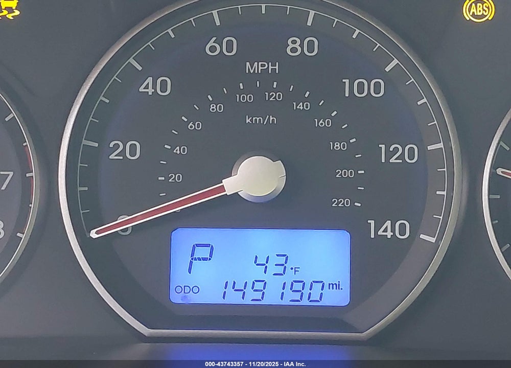 2011 HYUNDAI SANTA FE GLS VIN: 5XYZG3AB5BG014509