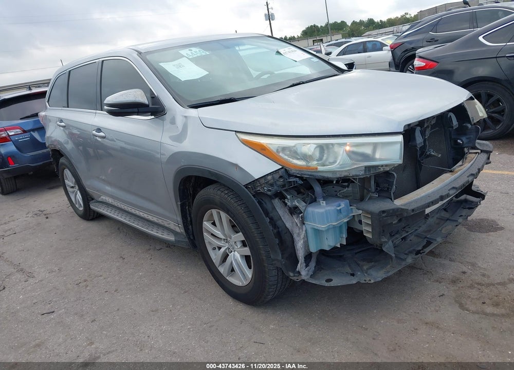 2015 TOYOTA HIGHLANDER LE VIN: 5TDZARFHXFS016699