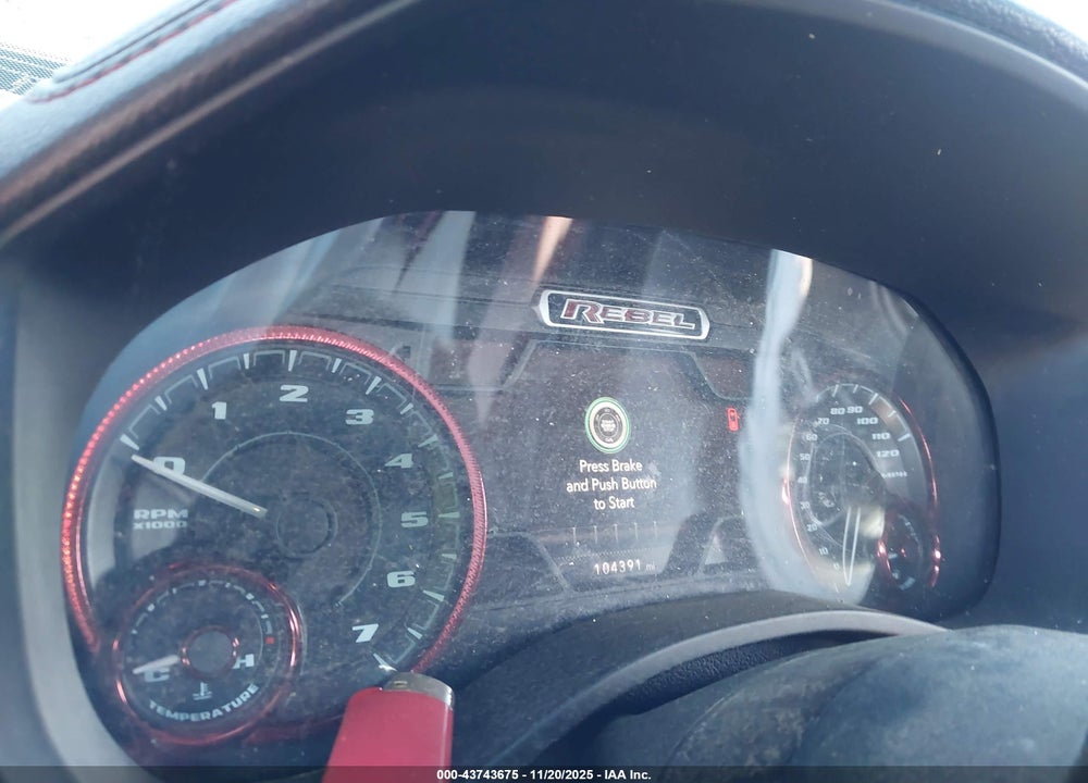 2019 RAM 1500 REBEL  4X4 6'4 BOX VIN: 1C6SRFET2KN577453