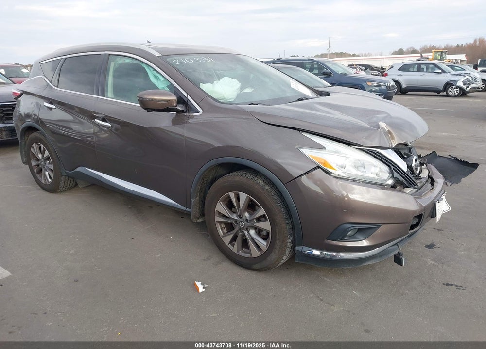 2016 NISSAN MURANO SL VIN: 5N1AZ2MH4GN108099