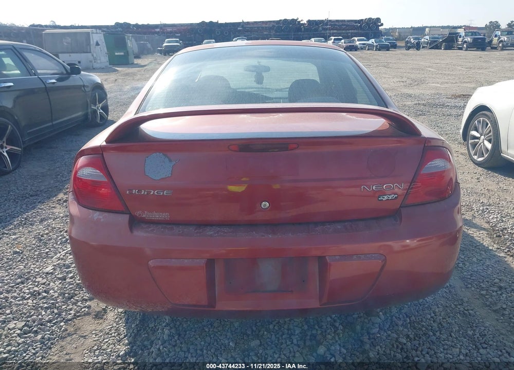 2004 DODGE NEON SXT VIN: 1B3ES56C74D625901