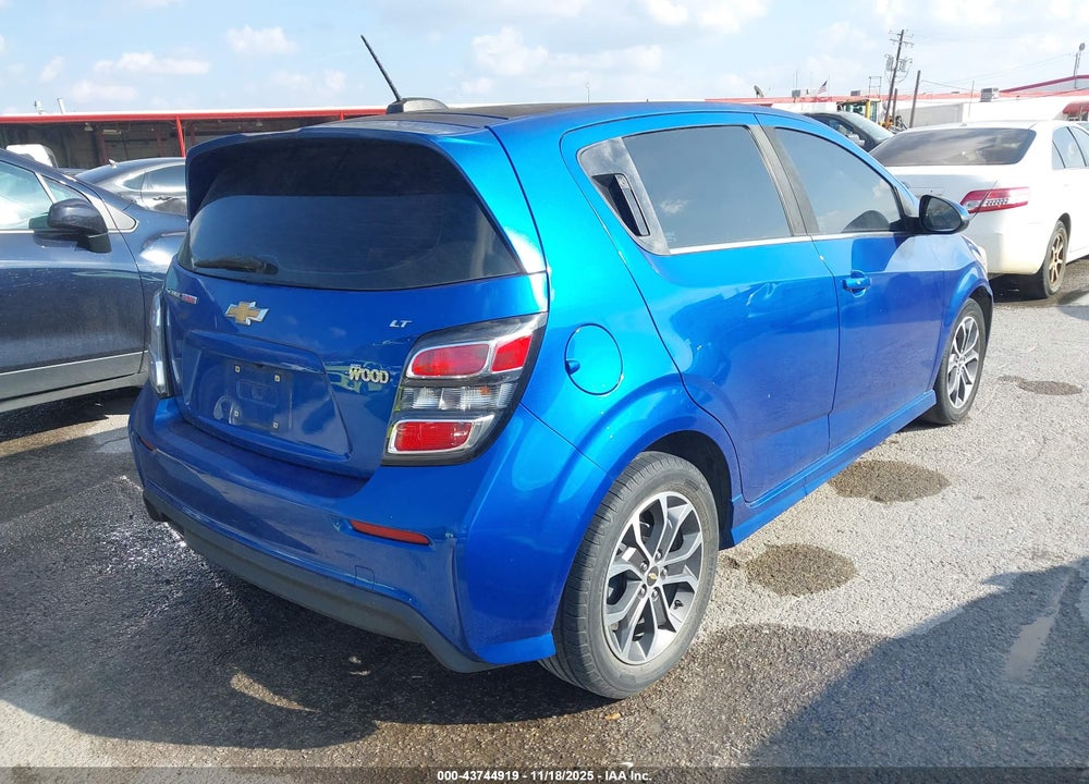 2017 CHEVROLET SONIC LT AUTO VIN: 1G1JD6SB5H4110002