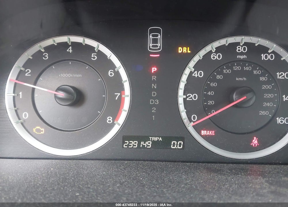 2008 HONDA ACCORD 2.4 LX-P VIN: 1HGCP26438A110353