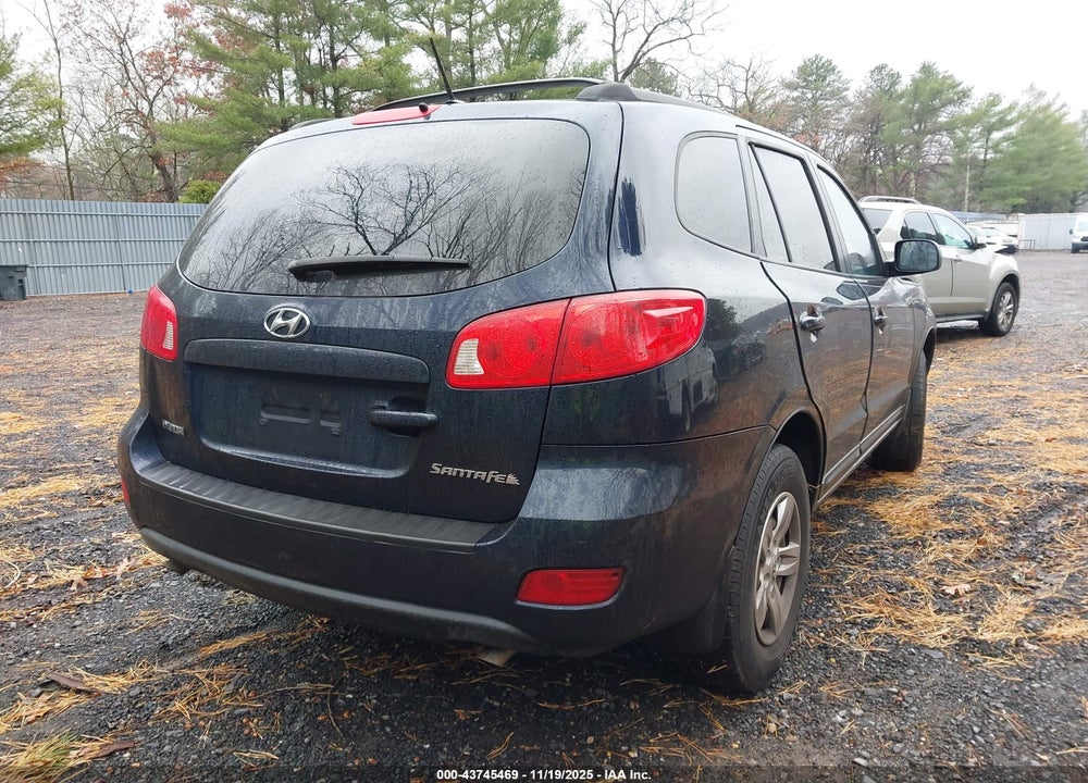 2009 HYUNDAI SANTA FE GLS VIN: 5NMSG13D89H259258