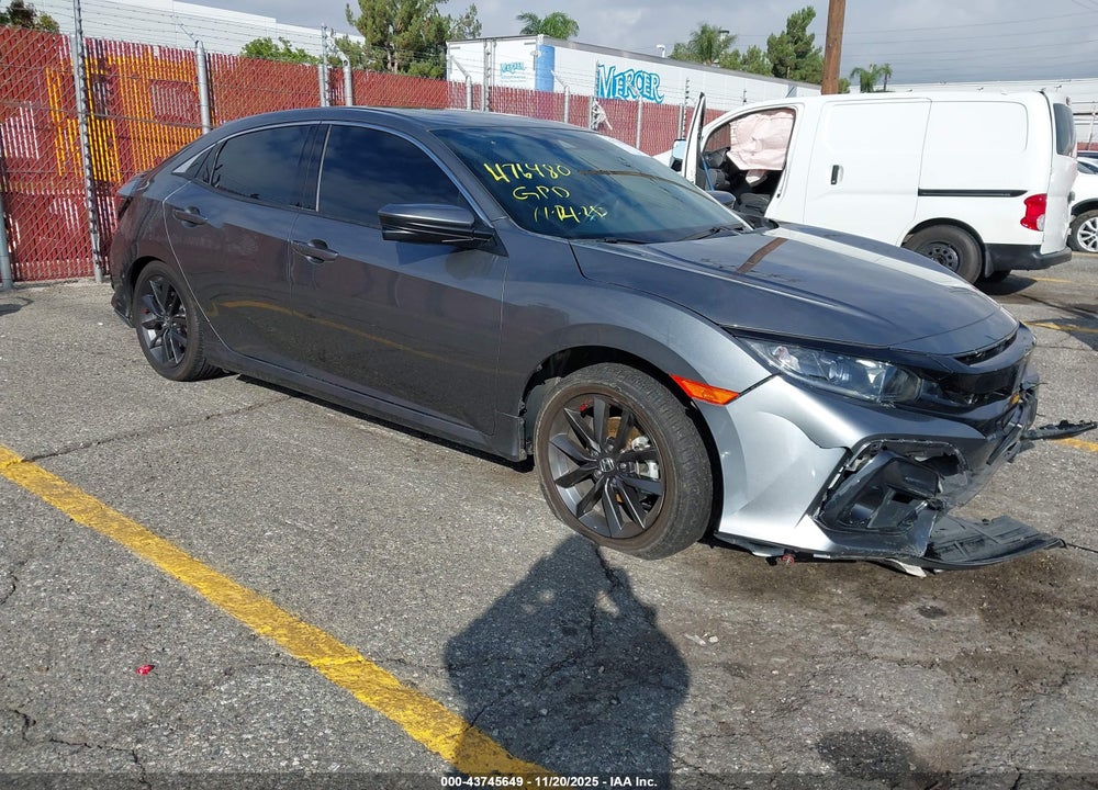 2020 HONDA CIVIC EX-L VIN: SHHFK7H87LU416784