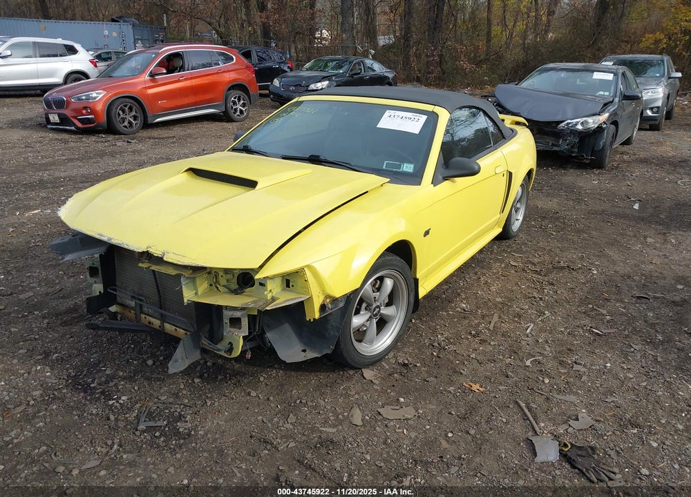2002 FORD MUSTANG GT VIN: 1FAFP45X22F182194