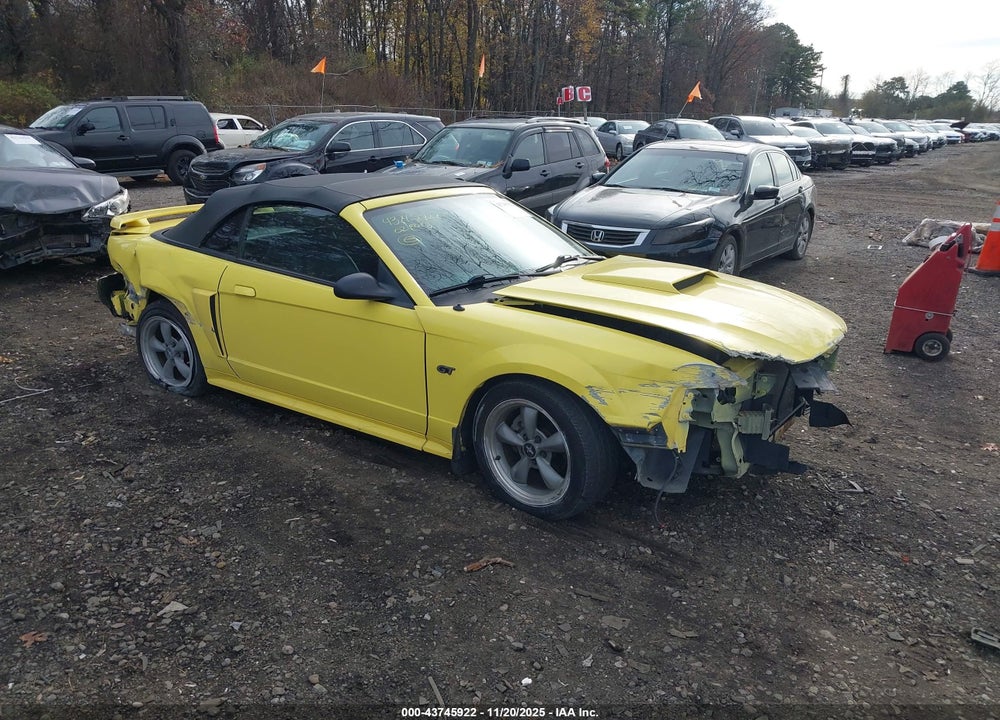2002 FORD MUSTANG GT VIN: 1FAFP45X22F182194
