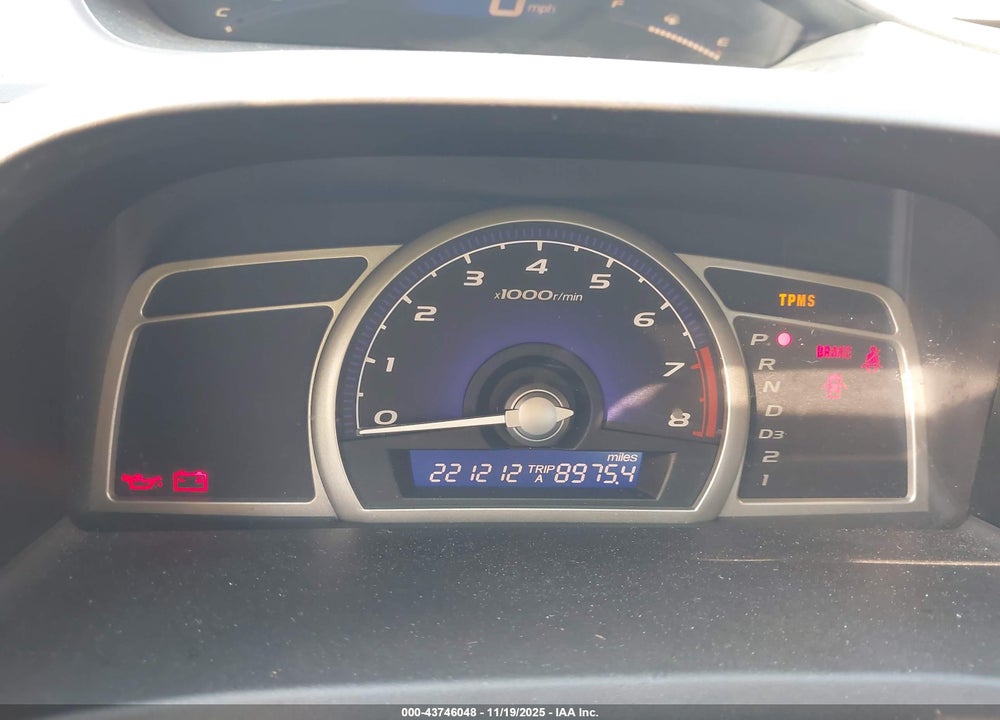 2009 HONDA CIVIC LX VIN: 2HGFA16589H348865