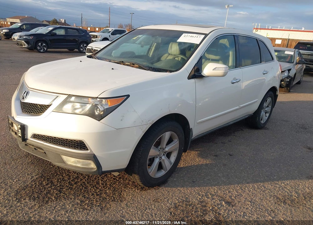 2011 ACURA MDX VIN: 2HNYD2H29BH505603